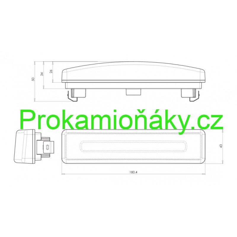 Poziční světlo LED W190 č.1423/I oranž-NEON Scanie R