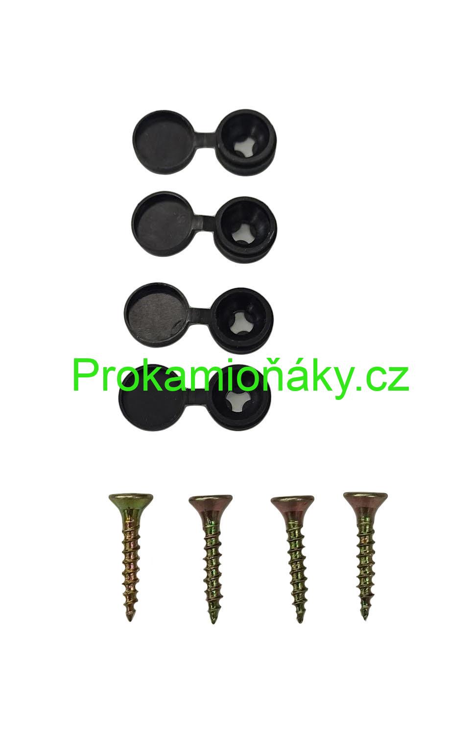 Závěsy skládané + bordura červeno/černá