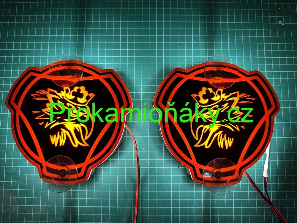 LED terče za okno Scania 2ks oranžová