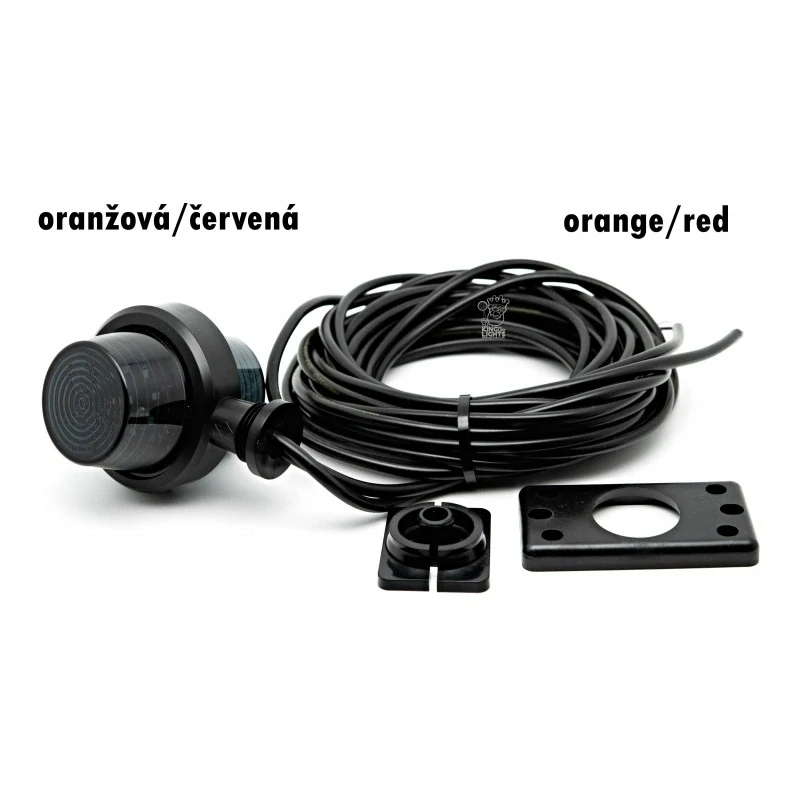 Gylle DARK č. 2622G - krátké rameno, oranžová/červená, 12/24V (kabel 0,3 m)