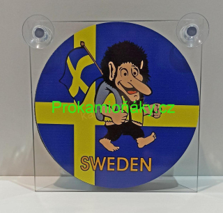 Cedule LED Sweden Troll zapalovač