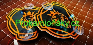 LED terče za okno Scania 2ks oranžová